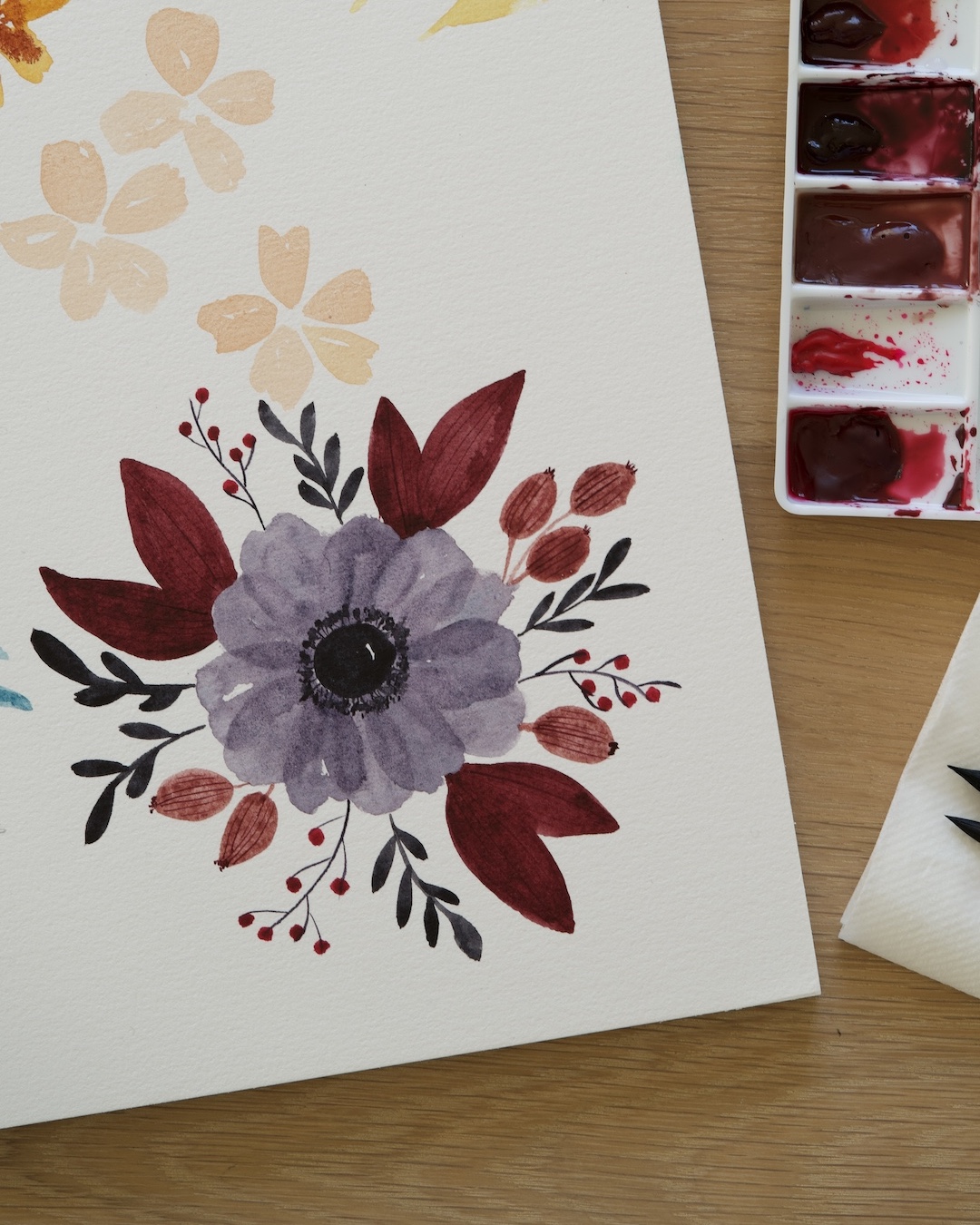 Creative Evening April - Loose Watercolor Flowers (29 April 2025) - Image 3