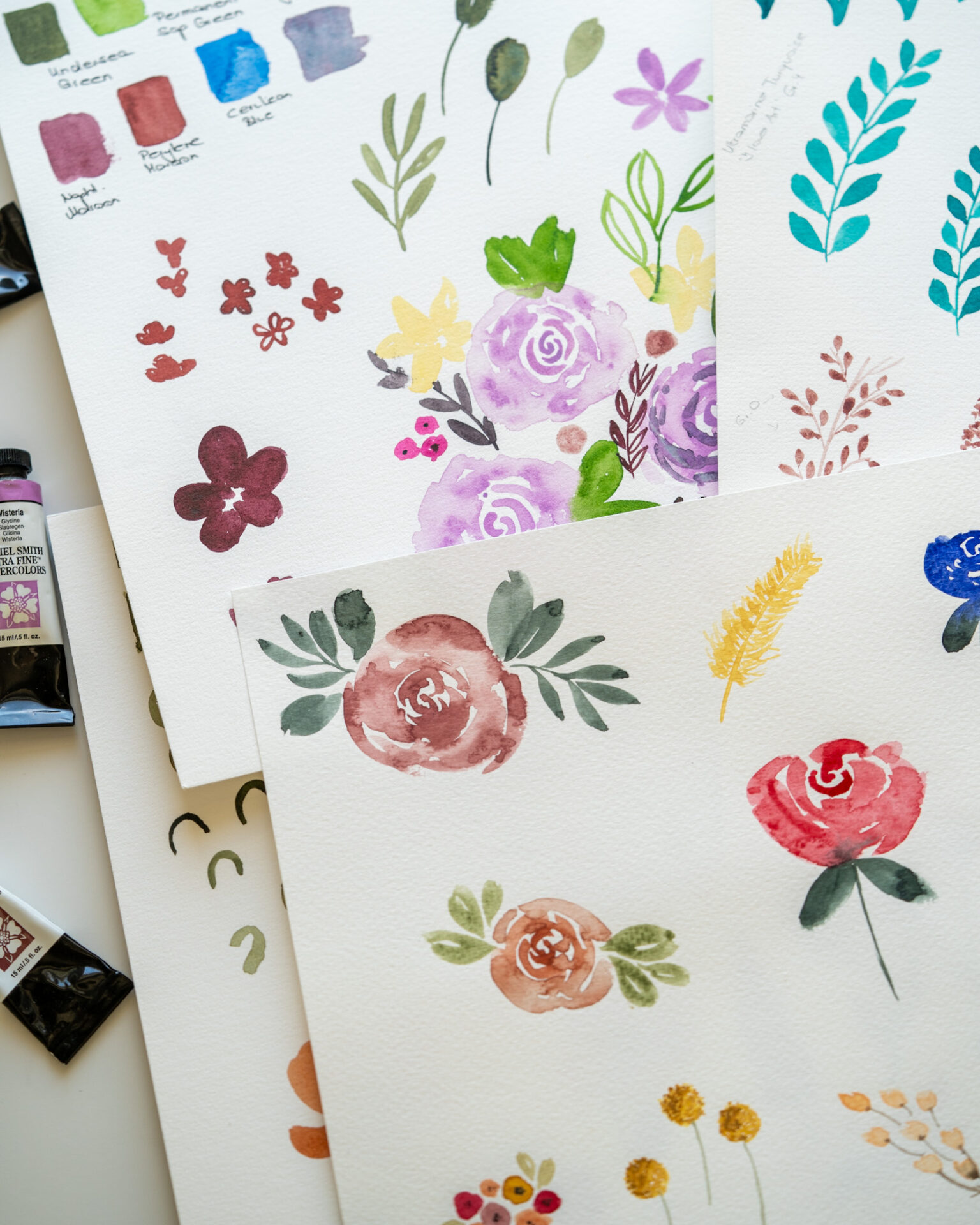 Creative Evening April - Loose Watercolor Flowers (29 April 2025) - Image 2