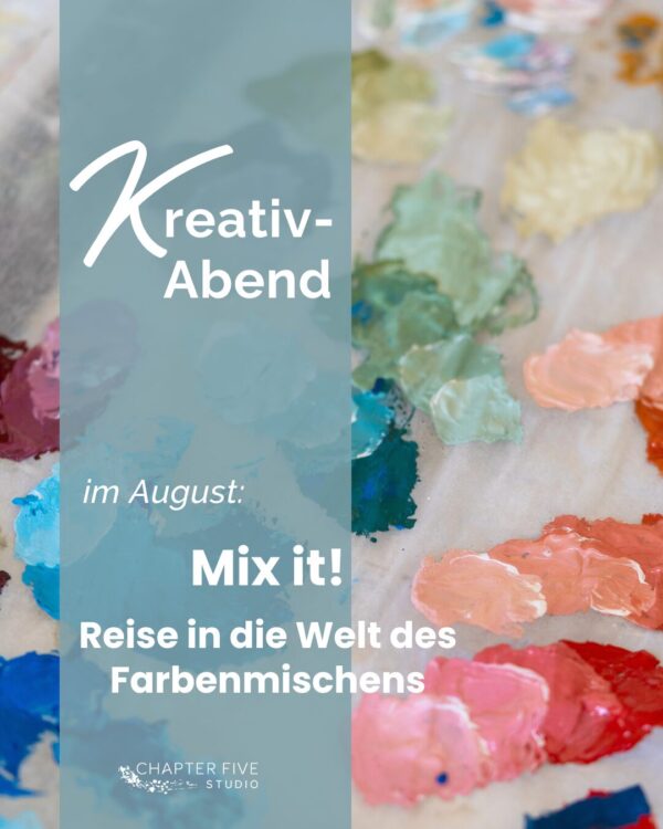 Titelbild des Kreativabends zum Thema Farben mischen