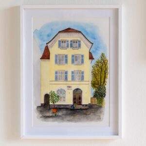 Urban Watercolor Riehen - Alte Post