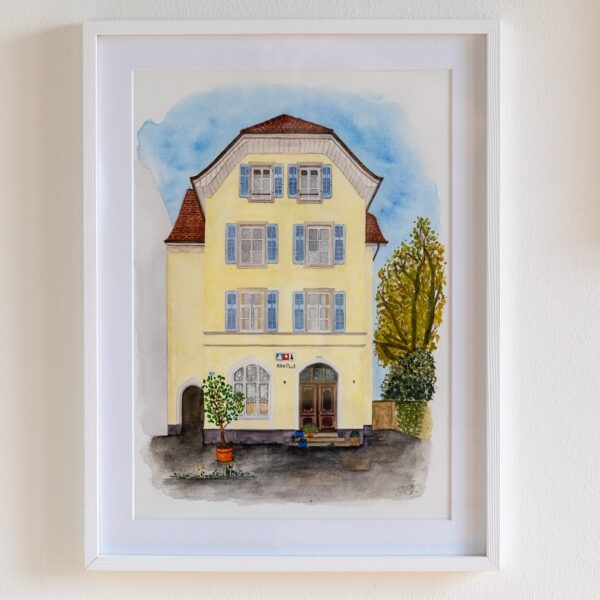 Urban Watercolor Riehen - Alte Post