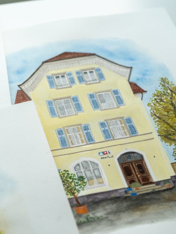 Urban Watercolor Riehen - Alte Post – Bild 3