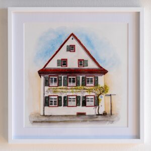 Urban Watercolor Riehen - Baselstrasse 44