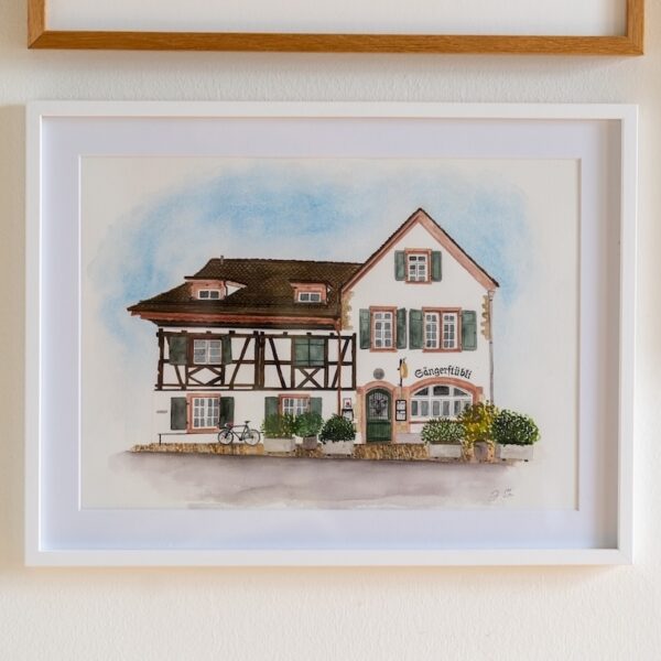Urban Watercolor Riehen - Sängerstübli