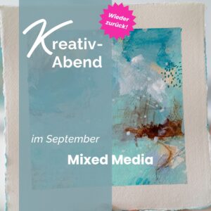 Titelbild zum KreativAbend Mixed Media im September 2026 bei Chapter Five Studio in Basel