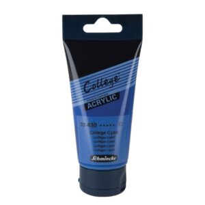 SCHMINCKE College® Acrylic 430 College Cyan, 75-ml-Tube